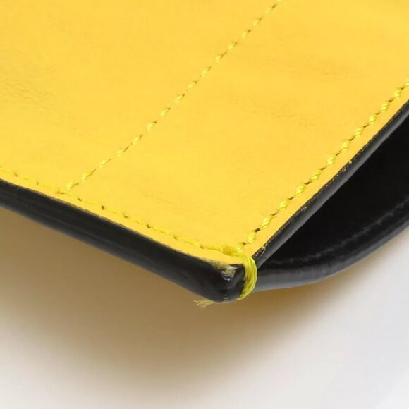 Authenticity guaranteed FENDI Shoulder Bag Tote Bag Yellow/Black - Picture 9 of 12